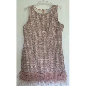 NWT 2XL Fashion Nova Pink Tweed Mini Dredd